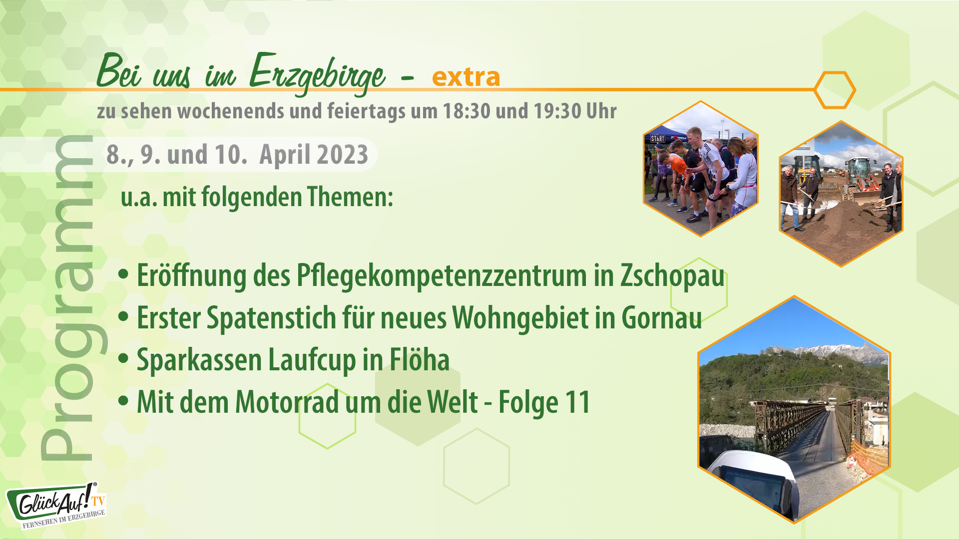 Bei uns im Erzgebirge - extra für das Wochenende der 14. Kalenderwoche 2023