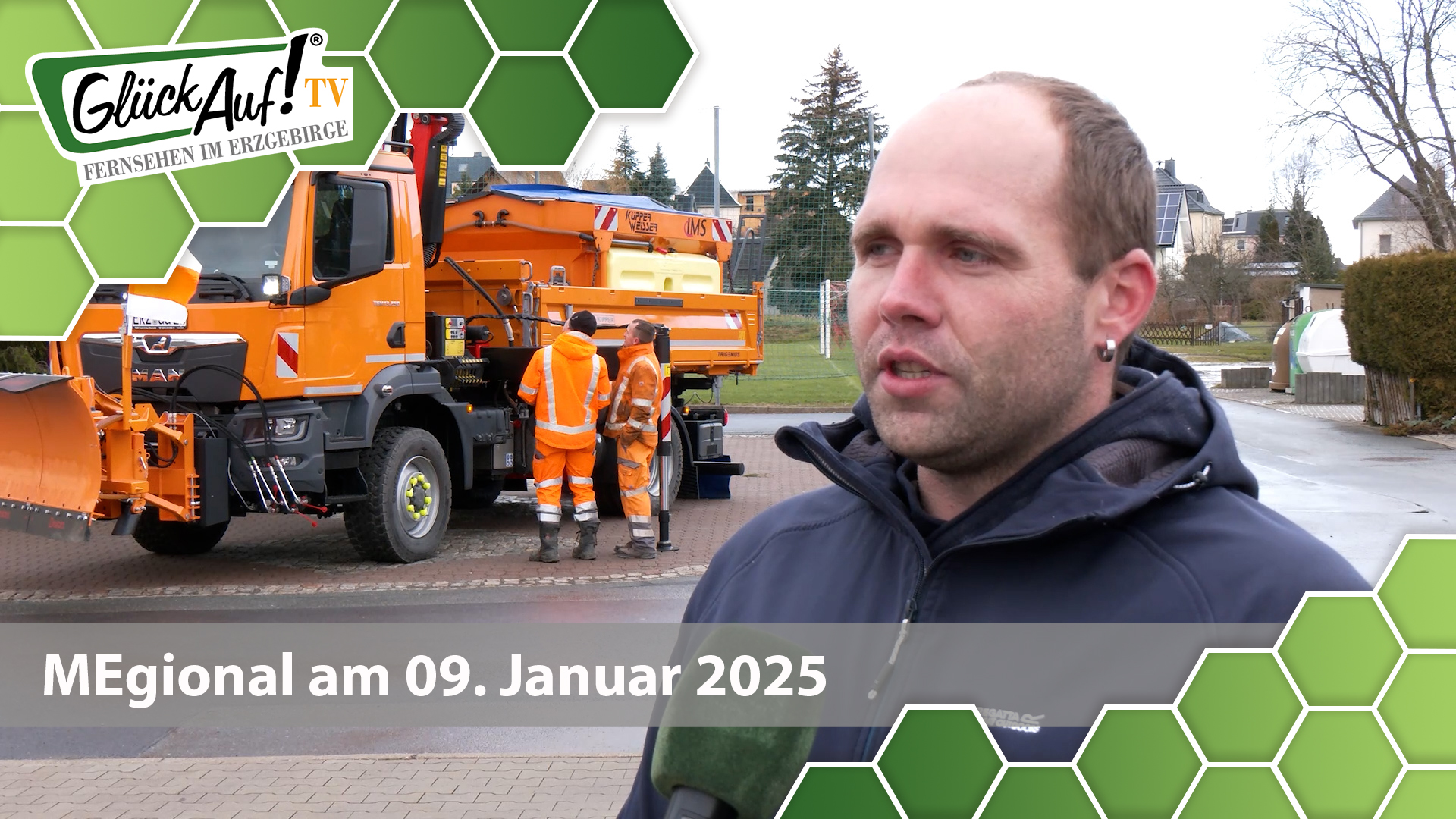 MEgional am 09. Januar 2025 mit dem Thema "Bauhof in Gornau bekommt neues Fahrzeug"