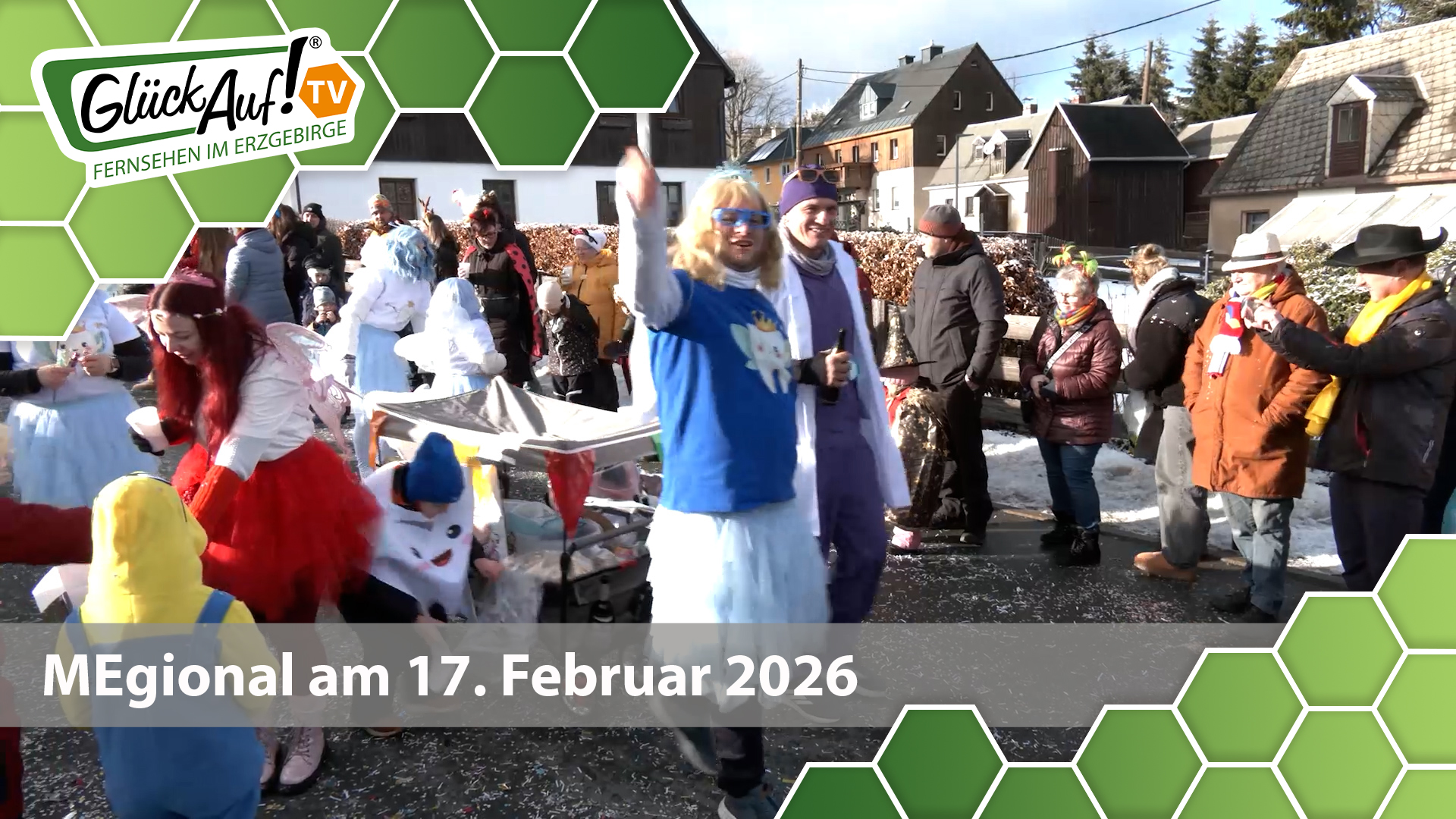 MEgional am 17. Februar mit dem Thema: Fastnachtsumzug in Satzung